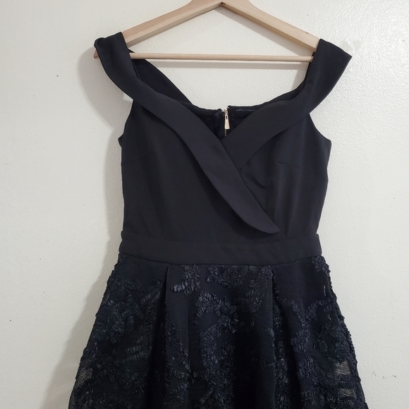 NWT OFF THE SHOULDER BLACK DRESS - Picture 3 of 9